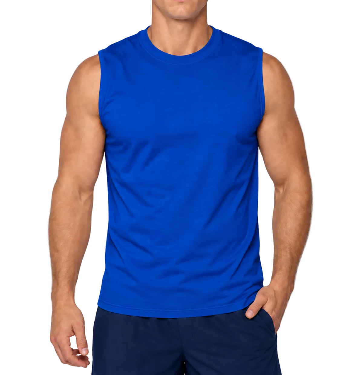 YAZBEK Men’s Heavy Weight Crew Neck Sleeveless Shirt