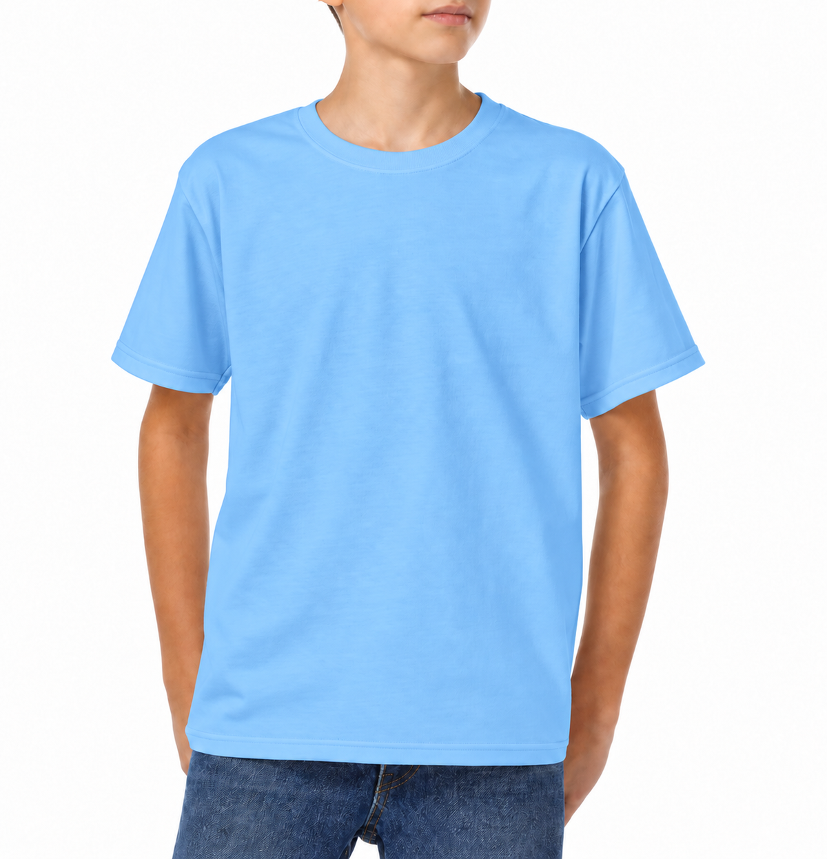 YAZBEK Youth’s Heavyweight Crew Neck Short Sleeve T-Shirt