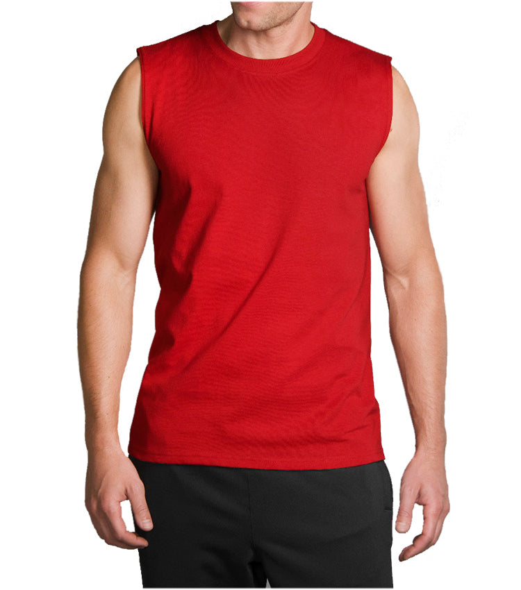 YAZBEK Men’s Heavy Weight Crew Neck Sleeveless Shirt