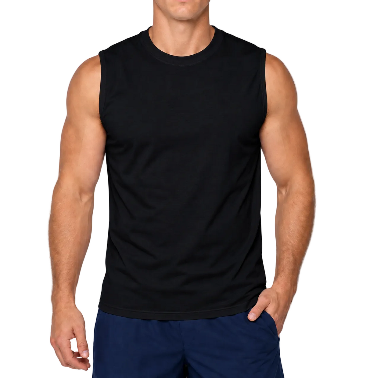 YAZBEK Men’s Heavy Weight Crew Neck Sleeveless Shirt