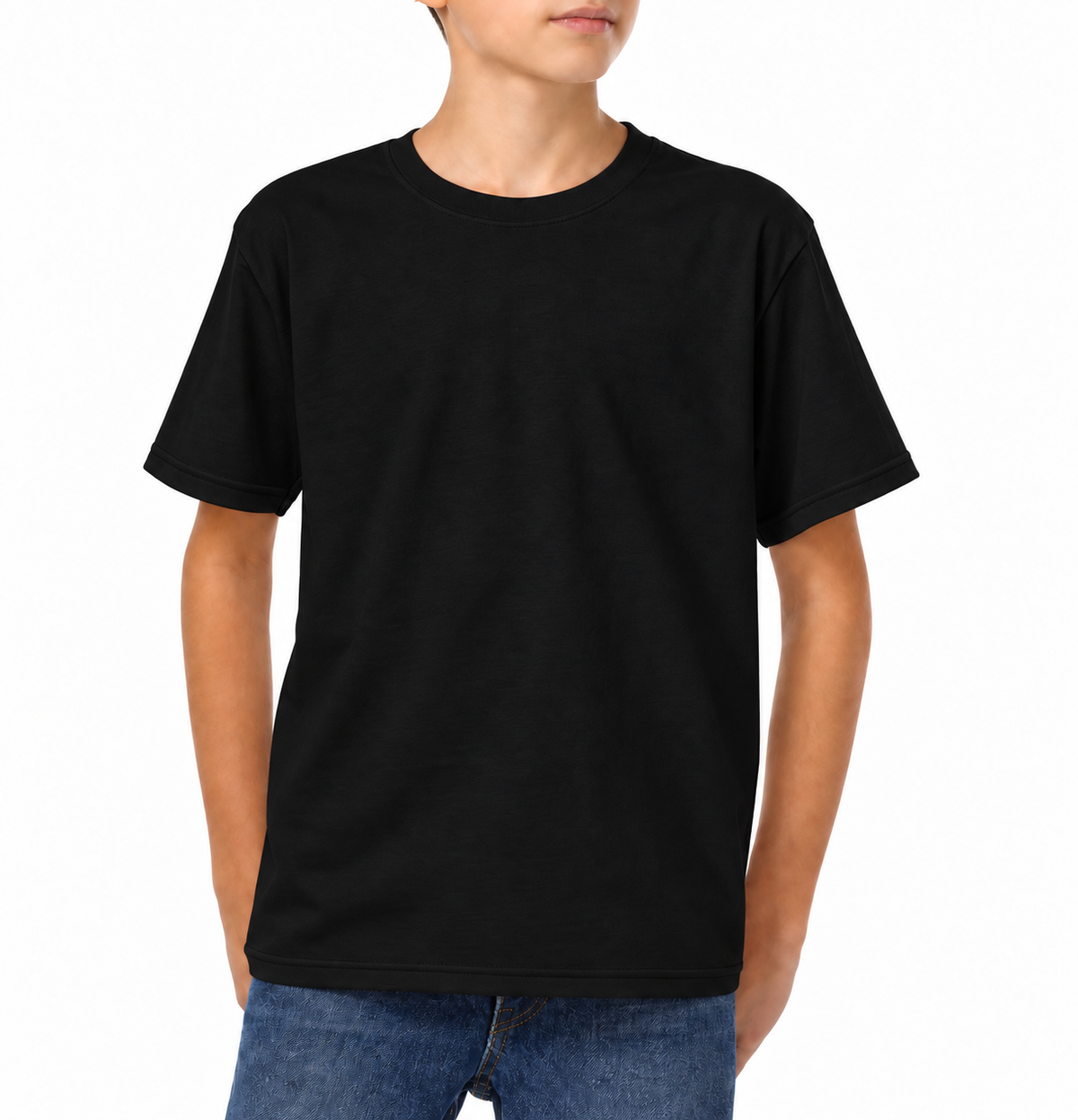 YAZBEK Youth’s Heavyweight Crew Neck Short Sleeve T-Shirt