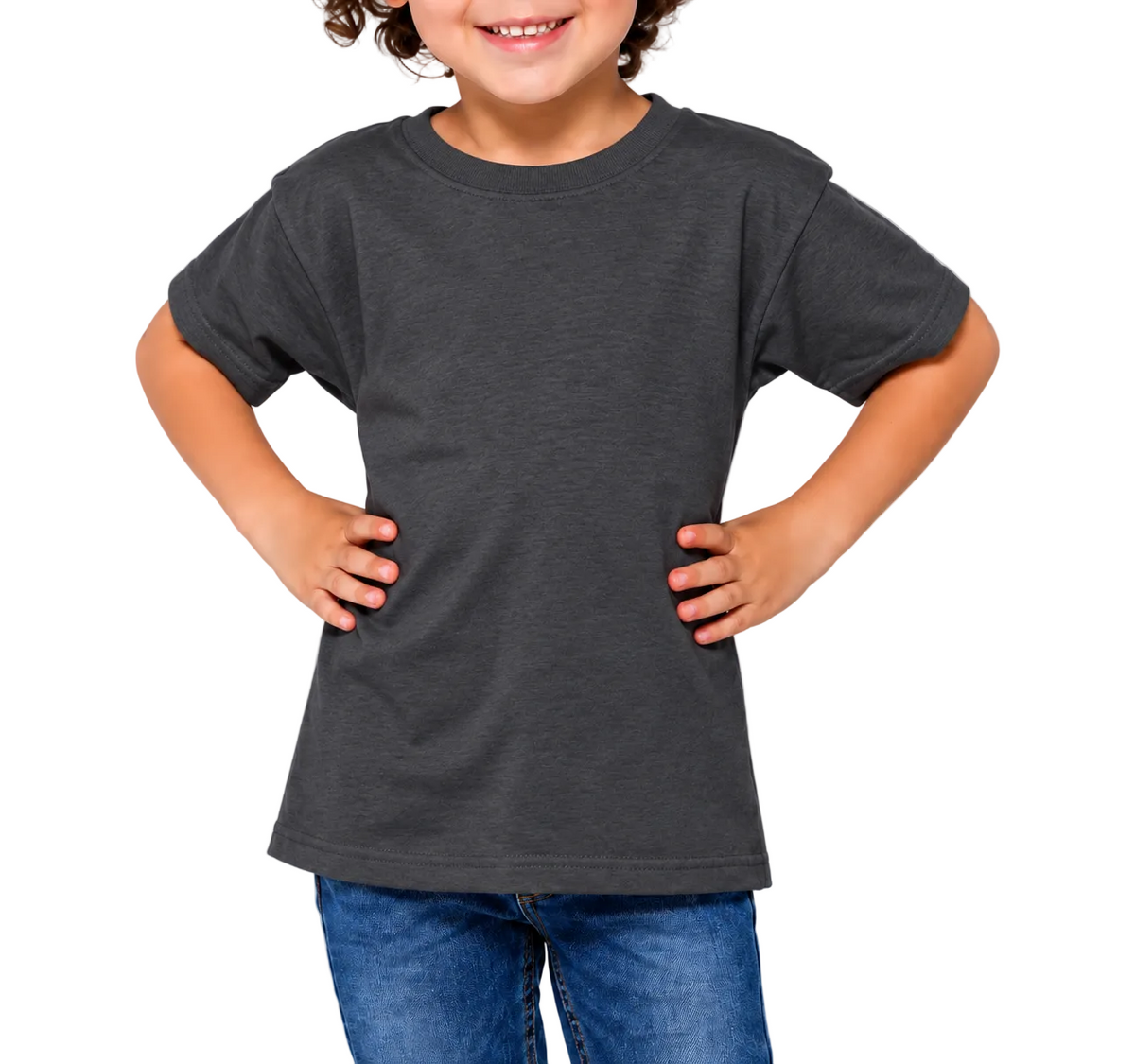 YAZBEK Kid’s Heavy Weight Crew Neck Short Sleeve T-Shirt