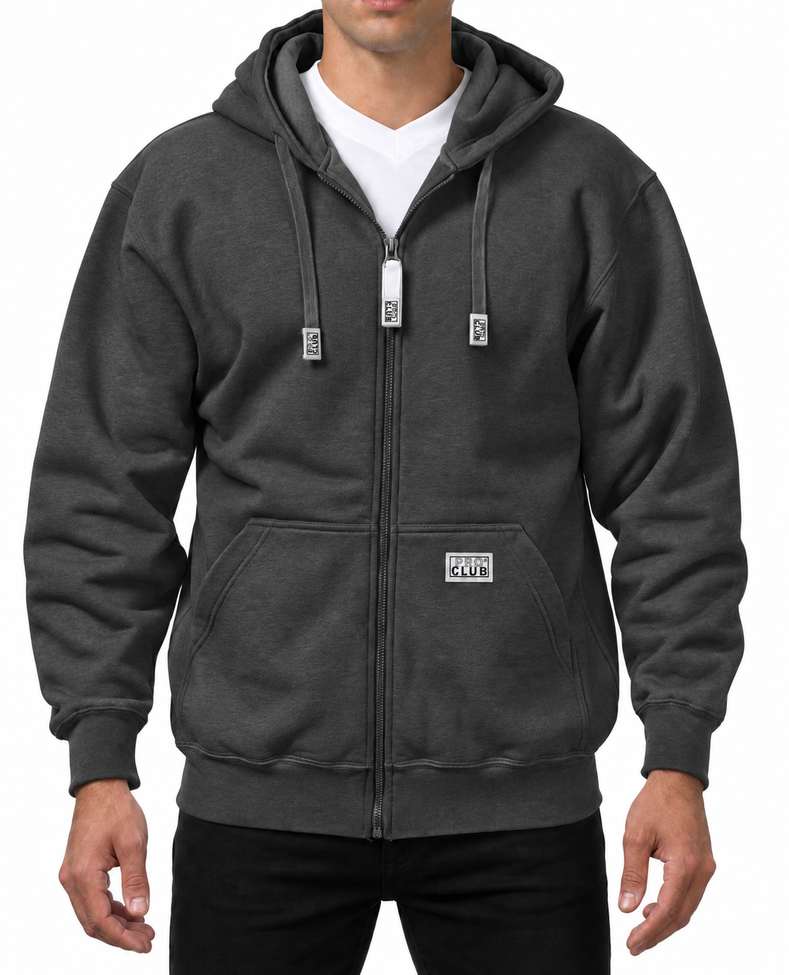 PRO CLUB Men’s Heavyweight Full Zip Hoodie