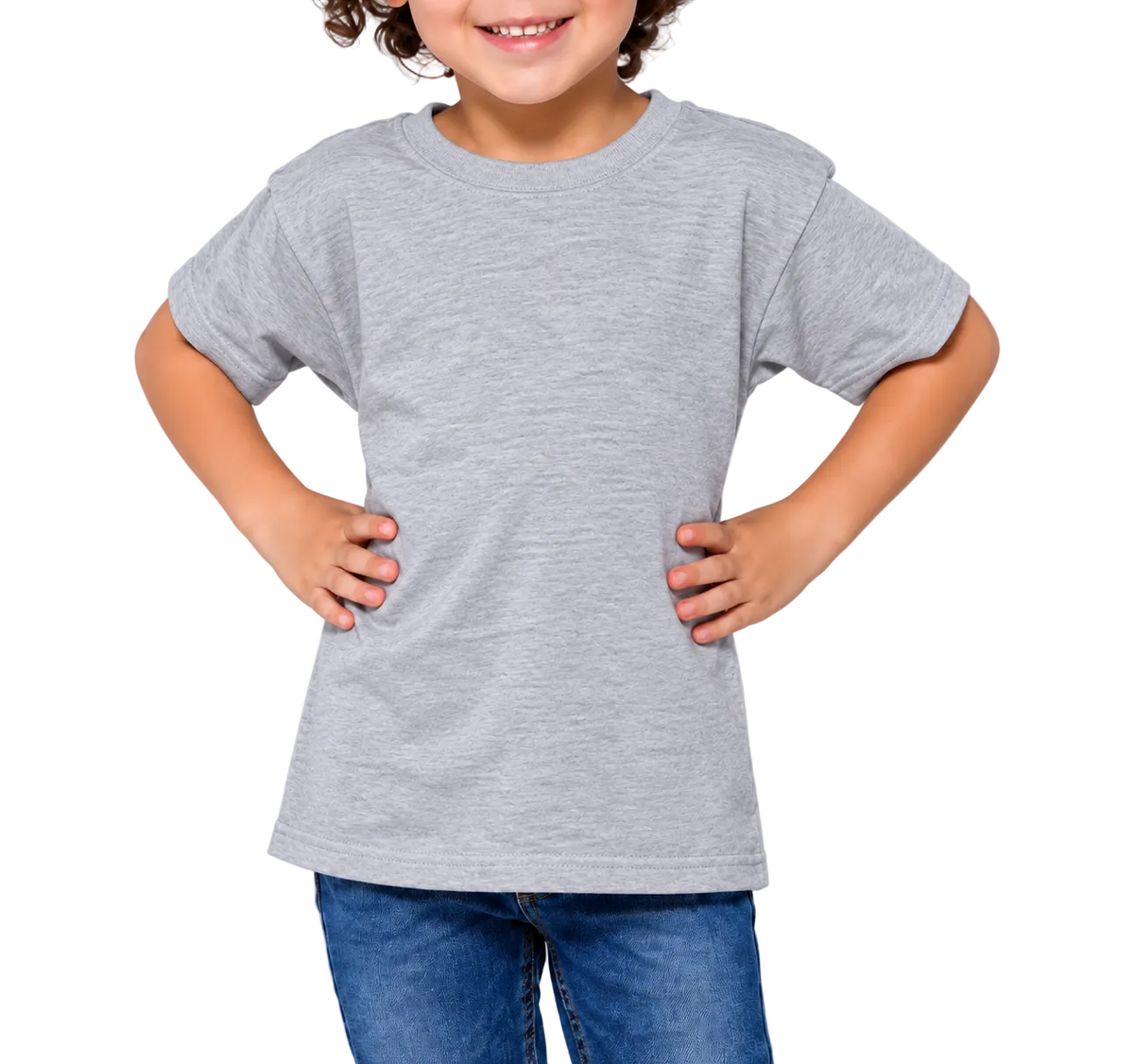 YAZBEK Kid’s Heavy Weight Crew Neck Short Sleeve T-Shirt