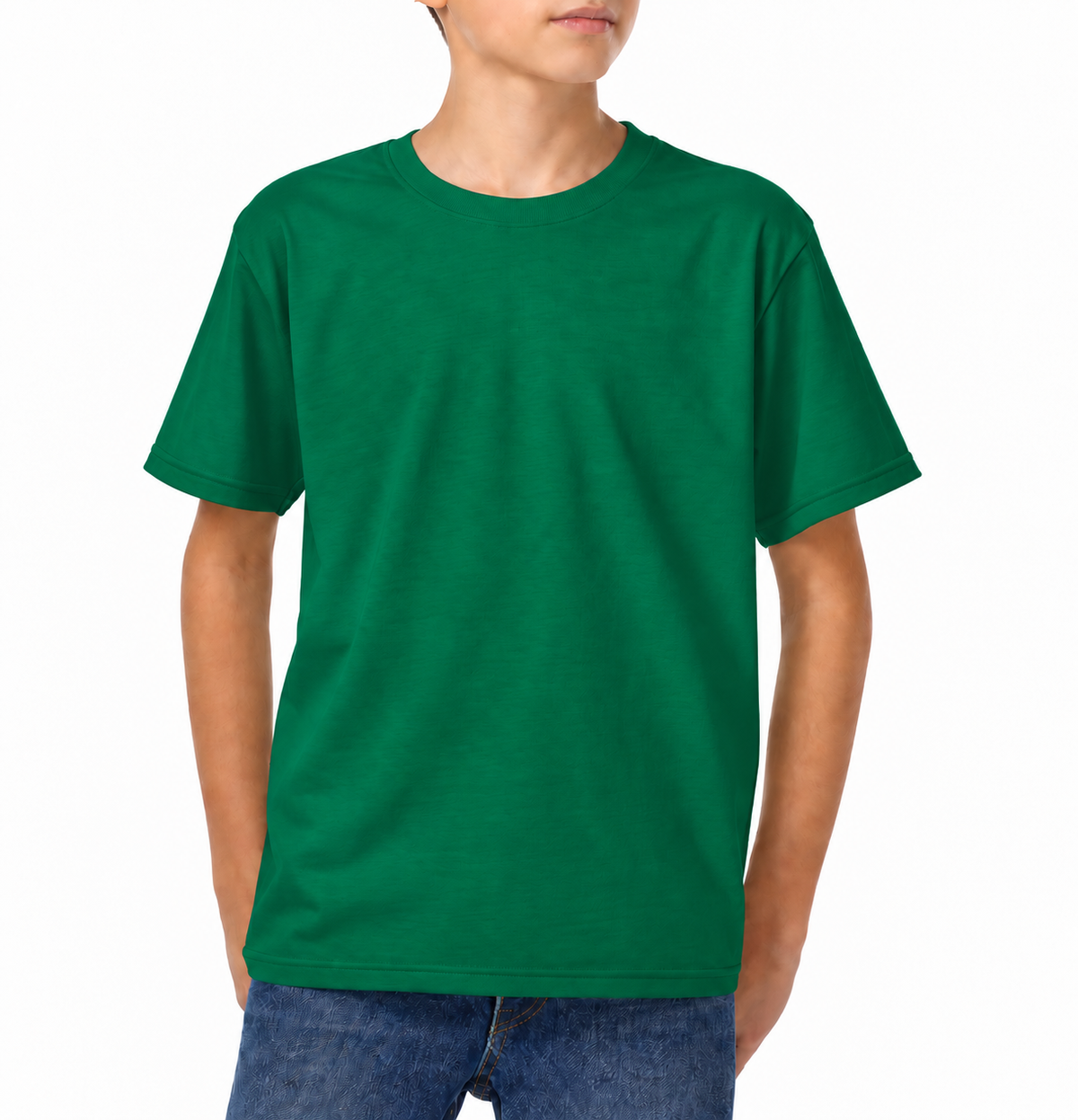 YAZBEK Youth’s Heavyweight Crew Neck Short Sleeve T-Shirt