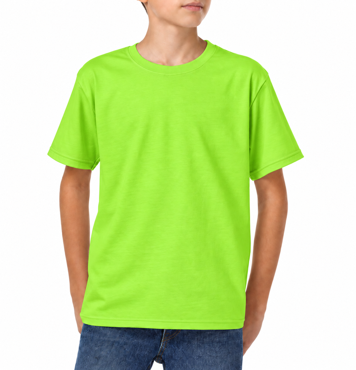 YAZBEK Youth’s Heavyweight Crew Neck Short Sleeve T-Shirt