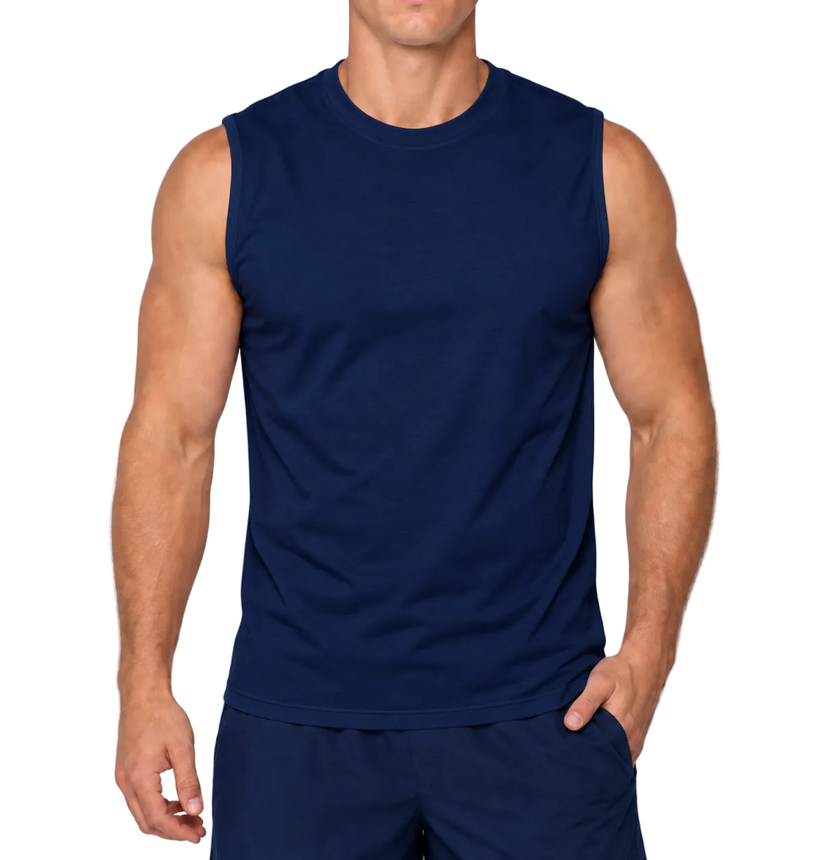 YAZBEK Men’s Heavy Weight Crew Neck Sleeveless Shirt
