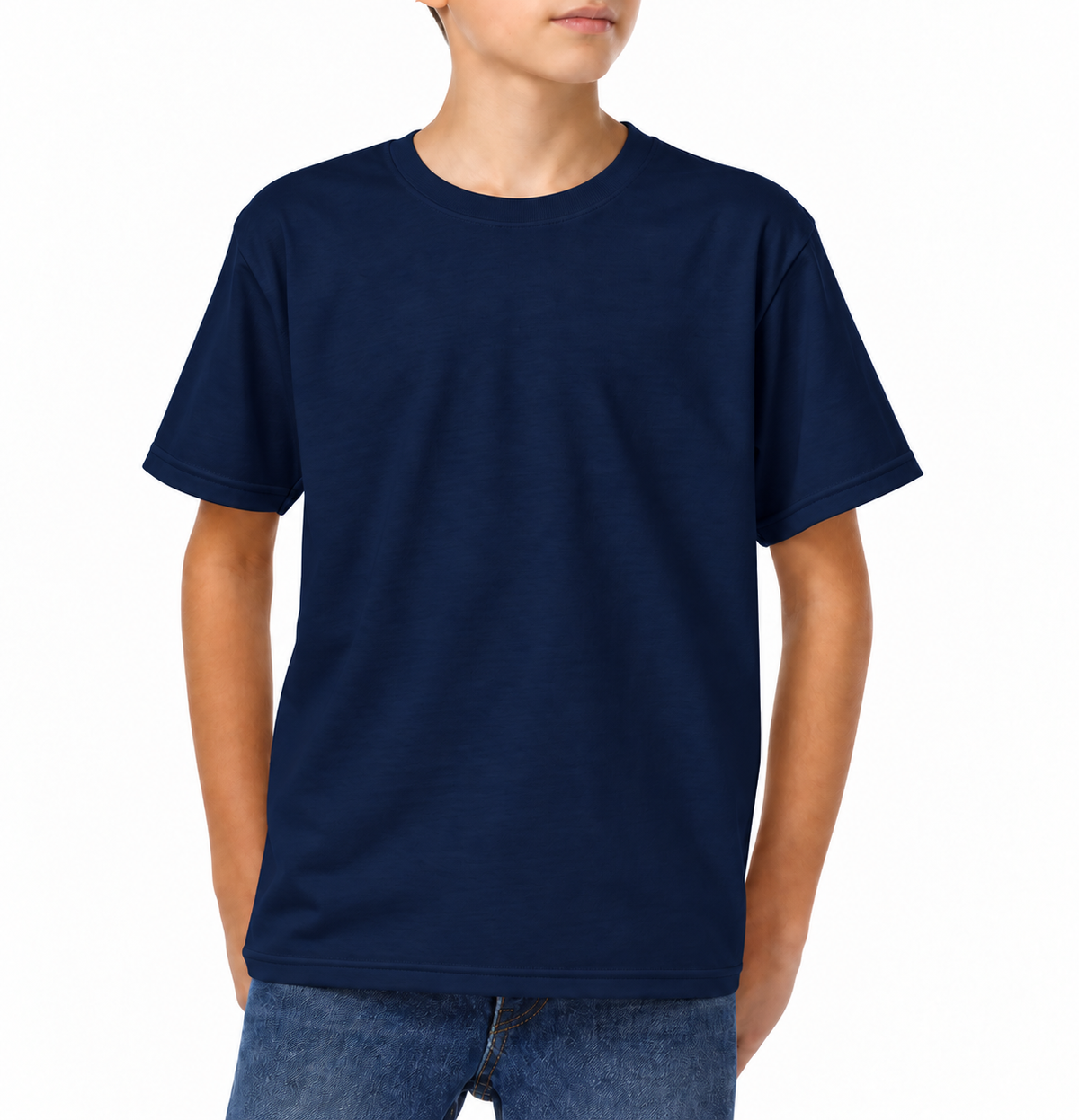 YAZBEK Youth’s Heavyweight Crew Neck Short Sleeve T-Shirt