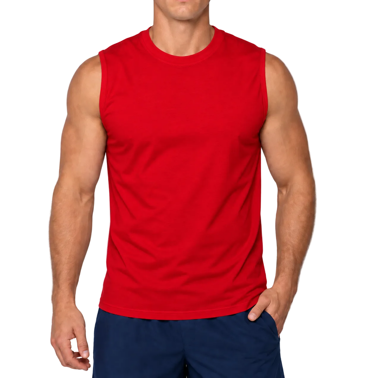 YAZBEK Men’s Heavy Weight Crew Neck Sleeveless Shirt