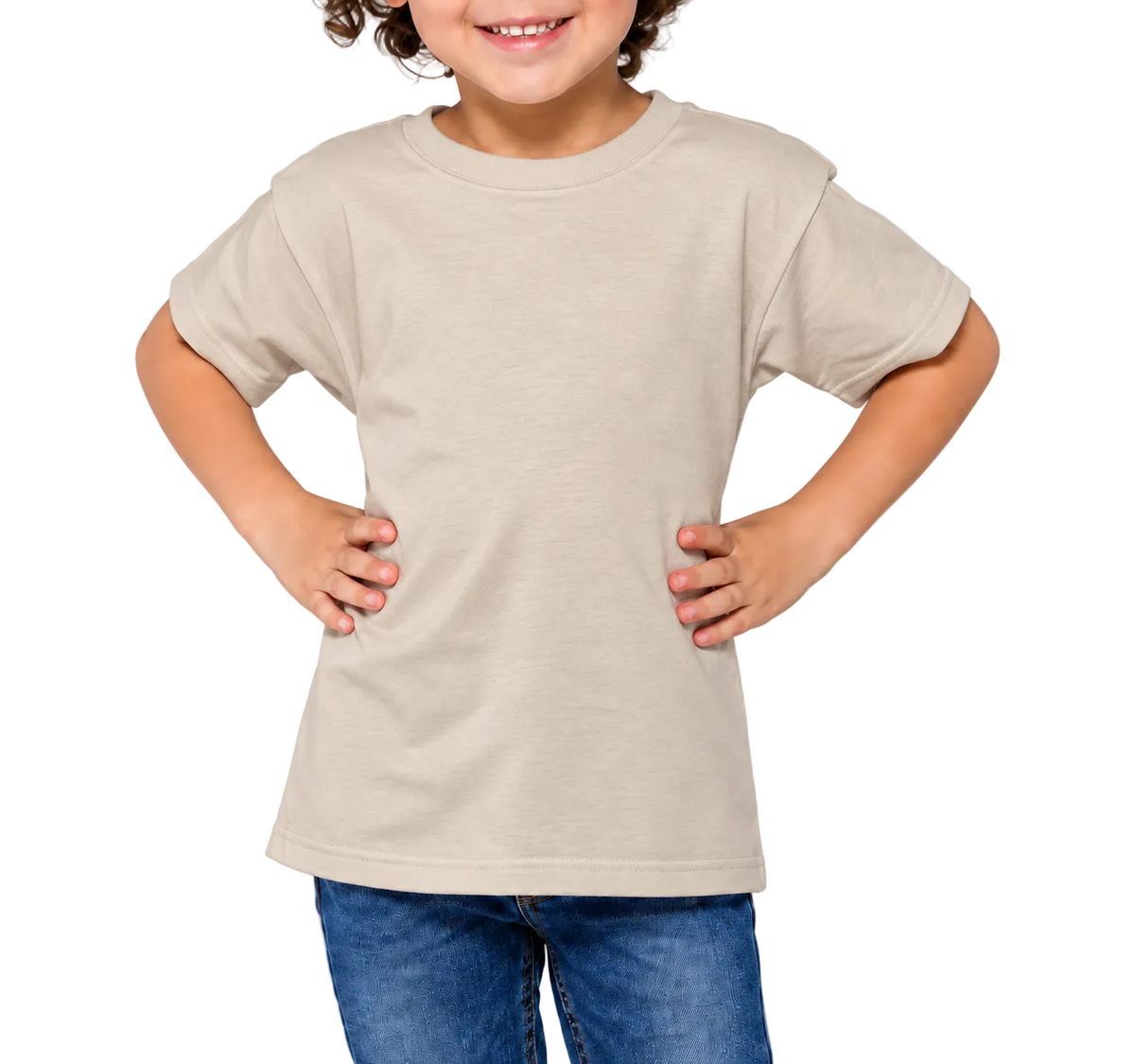 YAZBEK Kid’s Heavy Weight Crew Neck Short Sleeve T-Shirt