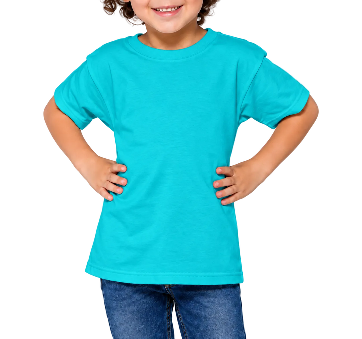 YAZBEK Kid’s Heavy Weight Crew Neck Short Sleeve T-Shirt
