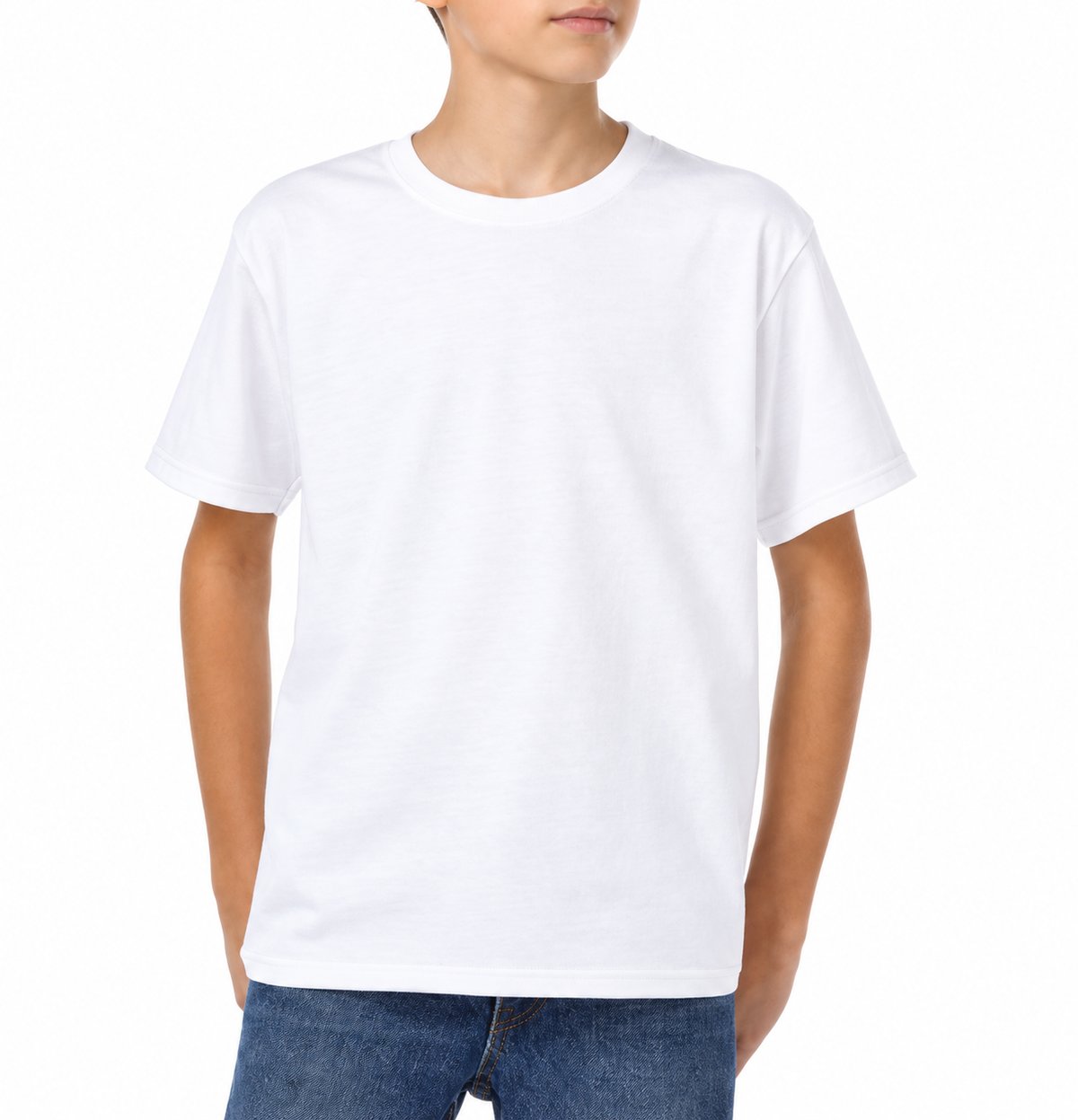 YAZBEK Youth’s Heavyweight Crew Neck Short Sleeve T-Shirt
